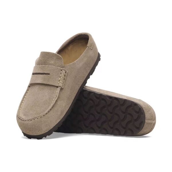 Birkenstock Naples Vl Wrapped Bej Süet Kapalı Terlik Ünisex 1029710 - Görsel 6