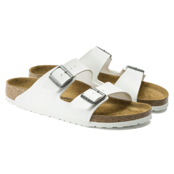 Birkenstock Arızona Bf Unisex  Beyaz Terlik 552683 - Görsel 5