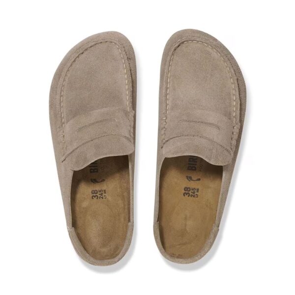 Birkenstock Naples Vl Wrapped Bej Süet Kapalı Terlik Ünisex 1029710 - Görsel 5