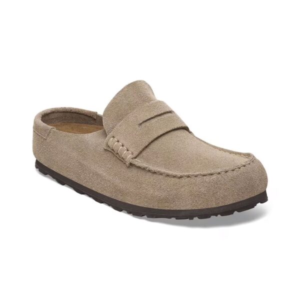Birkenstock Naples Vl Wrapped Bej Süet Kapalı Terlik Ünisex 1029710 - Görsel 3