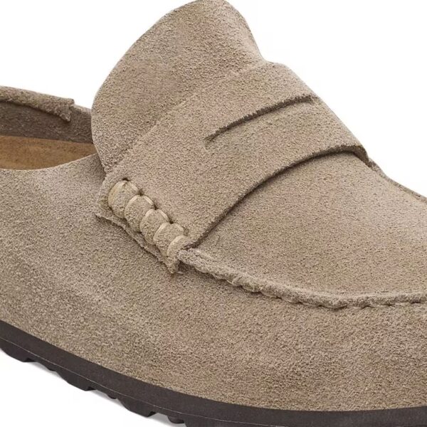 Birkenstock Naples Vl Wrapped Bej Süet Kapalı Terlik Ünisex 1029710 - Görsel 4