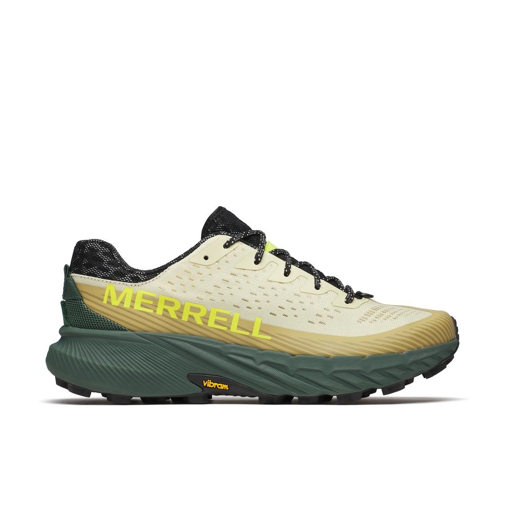 j068337-colorphotos-j068337-0207.jpg Merrell Agılıty Peak 5 Erkek Bej Yeşil Patika Koşusu Ayakkabısı J068337 - Görsel 1