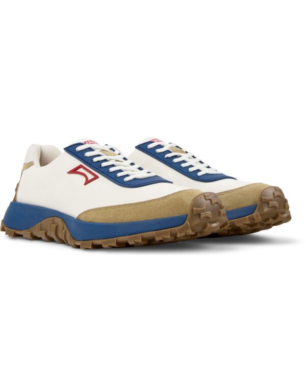 Camper Drift Trail Erkek Beyaz Mavi Tekstil Nubuck Spor Ayakkabı K100864-048 - Görsel 3