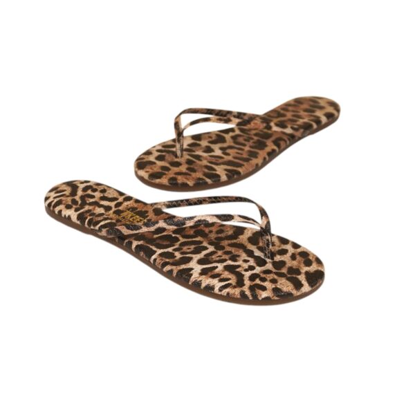 Tkees Kadın Klasik Leopar II Şık Günlük Parmak Arası Terlik TK-2145 - Görsel 4