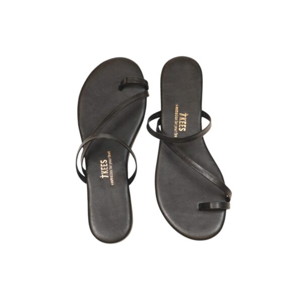 Tkees Kadın Klasik Siyah Parmak Geçmeli Şık Günlük Terlik TK-4100 - Görsel 3