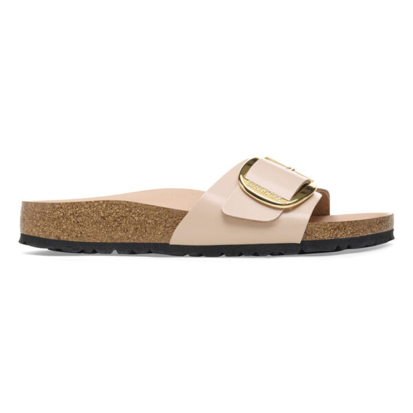 Birkenstock Madrıd Bıg Buckle Nl Hıgh Shıne Kadın Pudra Terlik 1026496 - Görsel 7