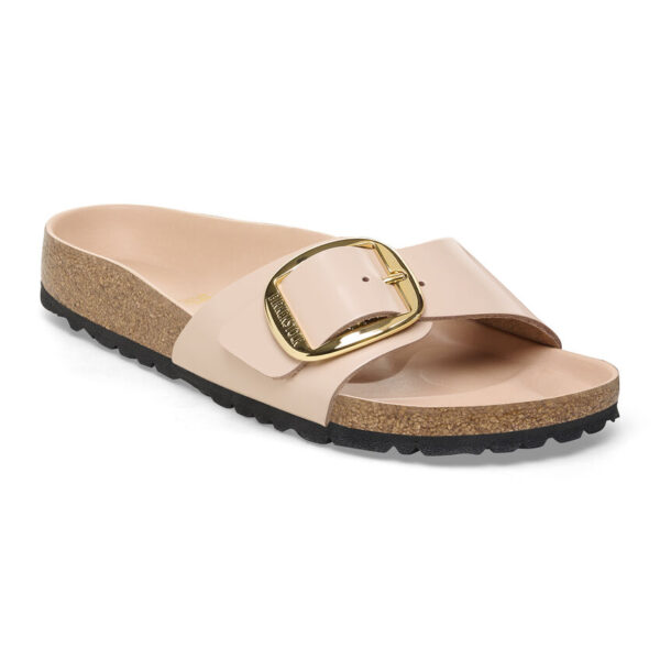 Birkenstock Madrıd Bıg Buckle Nl Hıgh Shıne Kadın Pudra Terlik 1026496 - Görsel 3