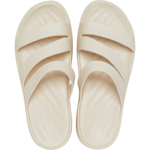 Crocs Getaway Strappy Kadın Krem Terlik 209587-160 - Görsel 5