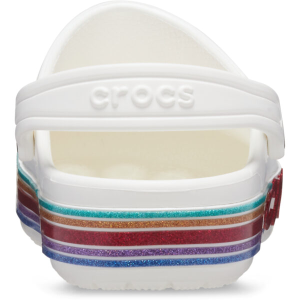 Crocs Bayaband Rainbow Glitter Clg T Çocuk Beyaz Terlik 209731-100 - Görsel 5