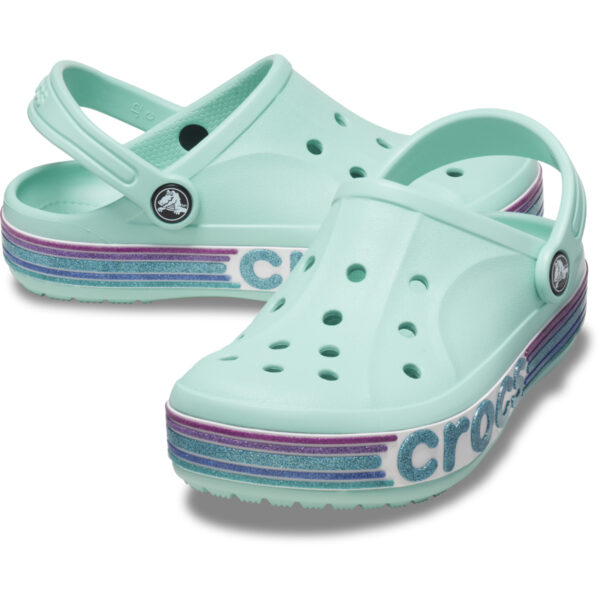 Crocs Bayaband Rainbow Glitter Clg T Çocuk Turkuaz Terlik 209731-4SS - Görsel 2