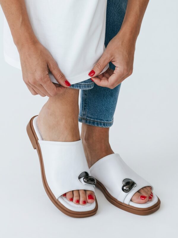 Zeyn Kadın Deri Parmak Arası Günlük Spor Terlik 4099 - Görsel 5