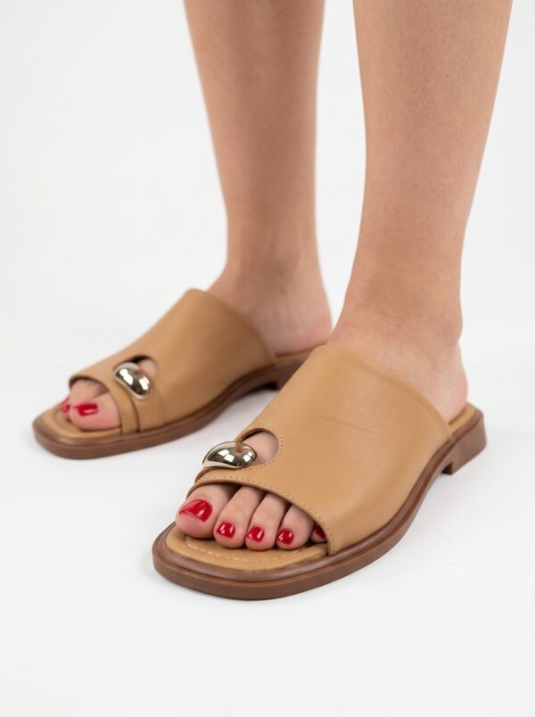 Zeyn Kadın Deri Parmak Arası Günlük Spor Terlik 4099 - Görsel 10