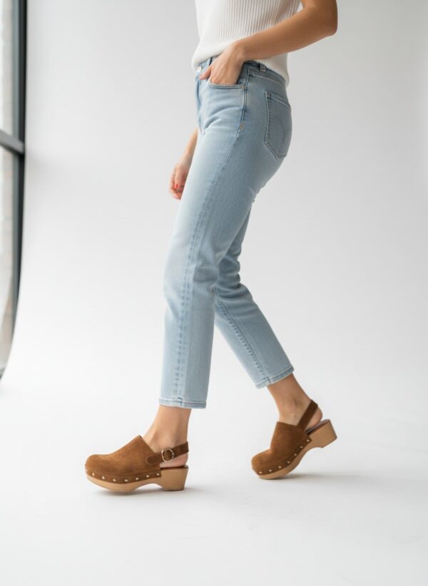 Zeyn Kadın Günlük Süet Deri Sabo Terlik 4104 - Görsel 4