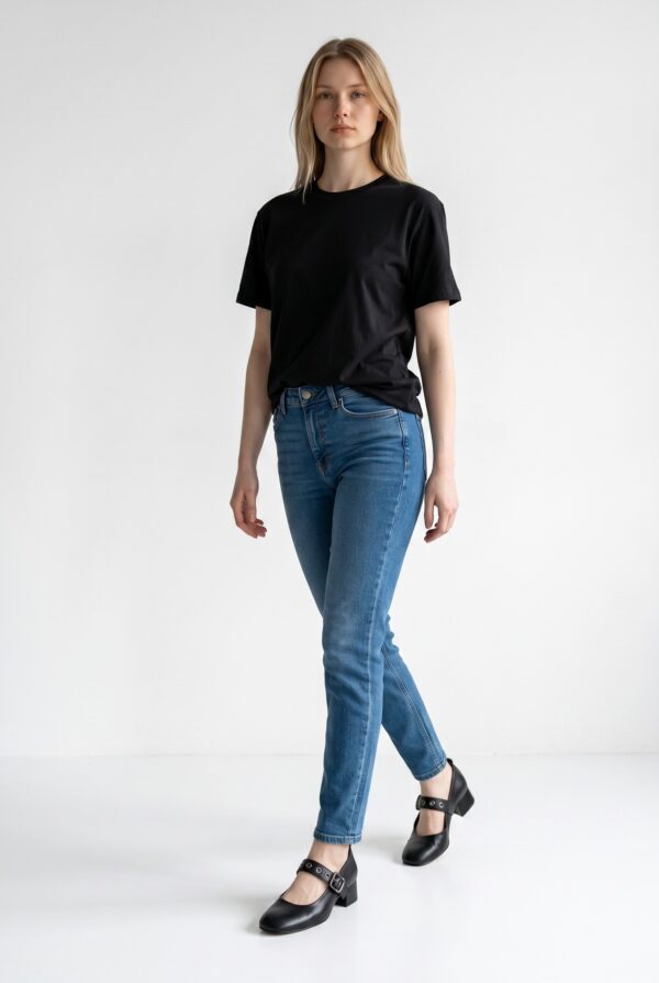 Zeyn Kadın Deri Günlük 5 punt Babet 4165 - Görsel 2