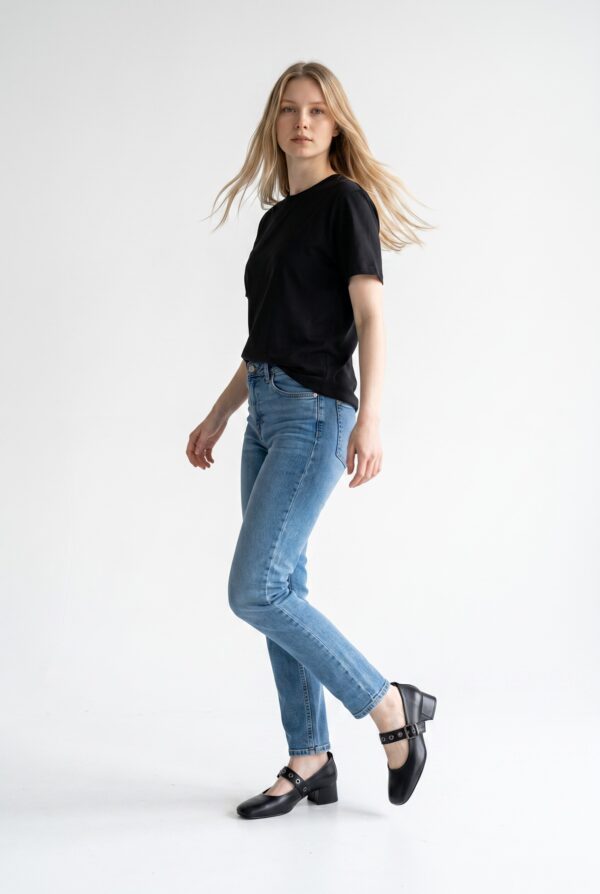 Zeyn Kadın Deri Günlük 5 punt Babet 4165 - Görsel 4