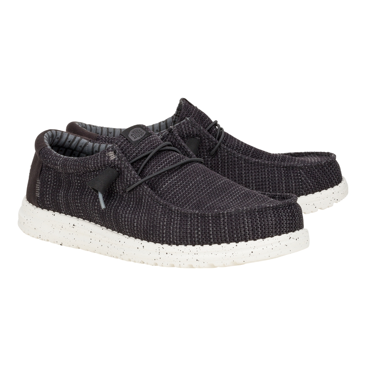 41898-066-alt110-1.jpg Hey Dude Wally Stretch Sox Black White HD.41898-066 - Görsel 1