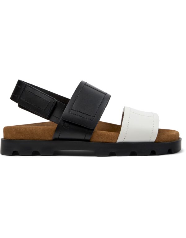 Camper Brutus Sandals Siyah Beyaz  Kadın Sandalet  K201323-018 - Görsel 4