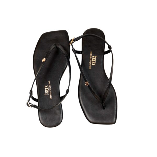 Tkees Kadın Siyah Kare Burun Parmak Arası Sandalet TK-8100 - Görsel 3