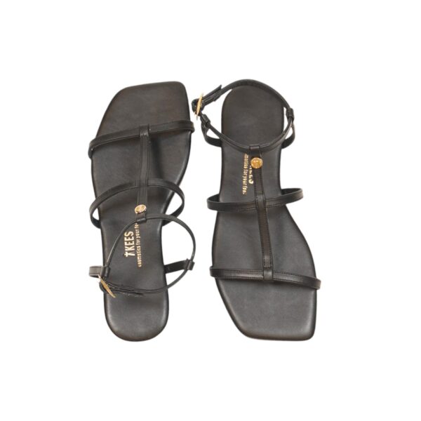 Tkees Kadın Siyah Kare Burun Düz Bilekli  Sandalet TK-8300 - Görsel 3