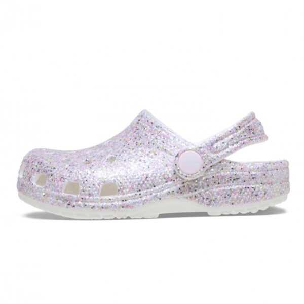 Crocs Classic Fantasy Glitter Clog T Çocuk Simli Terlik 212562-100 - Görsel 2