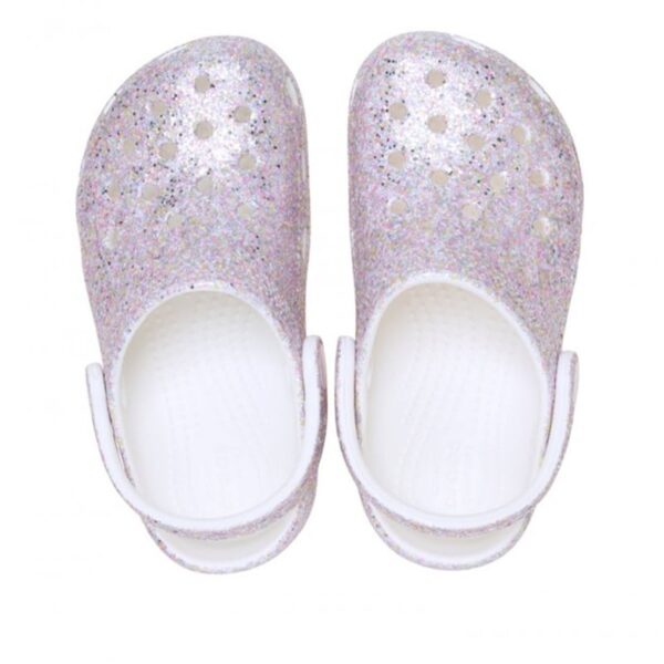 Crocs Classic Fantasy Glitter Clog T Çocuk Simli Terlik 212562-100 - Görsel 4