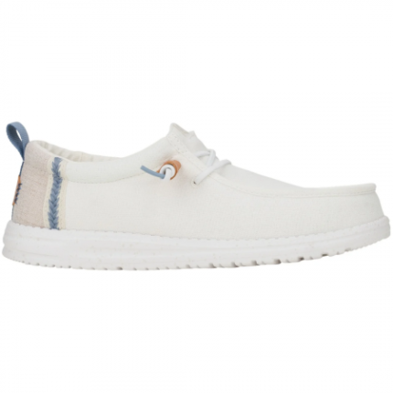 Hey Dude Wally Craft Linen White Stone Grey Erkek Günlük Ayakkabı 43086-1SO