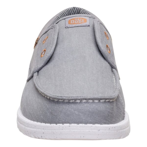 Hey Dude Wally Cru Stretch Canvas Flannel Grey Multi Erkek Loafer 45141-1XE - Görsel 4