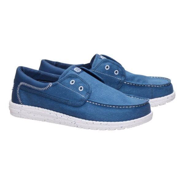 Hey Dude Wally Cru Stretch Canvas Ensign Blue Multi Erkek Loafer 45141-4ZL - Görsel 2