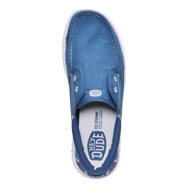 Hey Dude Wally Cru Stretch Canvas Ensign Blue Multi Erkek Loafer 45141-4ZL - Görsel 6