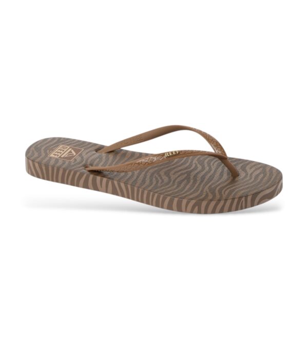 Reef Seasıde Prınts Choco Zebra Kadın Parmak Arası Terlik CJ9441-200 - Görsel 3