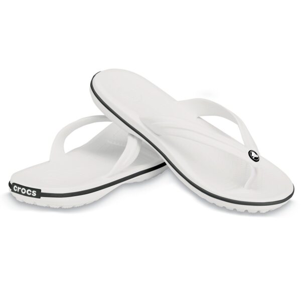 Crocs Crocband Flip Unisex Beyaz Parmak Arası Terlik 11033-100 - Görsel 3
