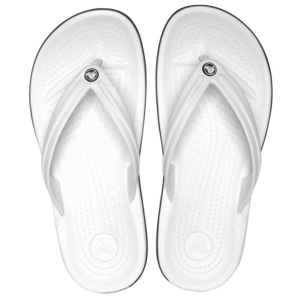 Crocs Crocband Flip Unisex Beyaz Parmak Arası Terlik 11033-100 - Görsel 4