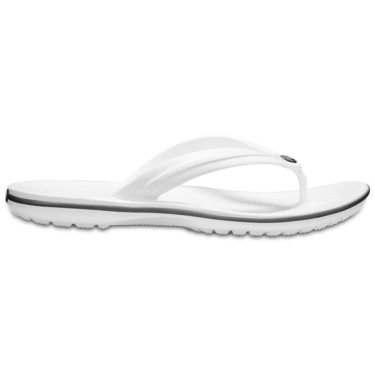 11033-100-colorphotos-11033-100-0002.jpg Crocs Crocband Flip Unisex Beyaz Parmak Arası Terlik 11033-100 - Görsel 1