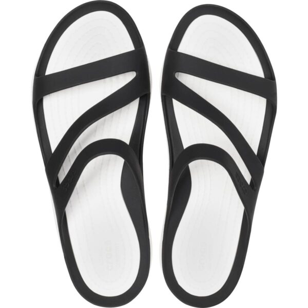 Crocs Swiftwater Sandal Kadın Siyah Beyaz Terlik 203998-066 - Görsel 2