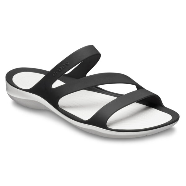 Crocs Swiftwater Sandal Kadın Siyah Beyaz Terlik 203998-066 - Görsel 4