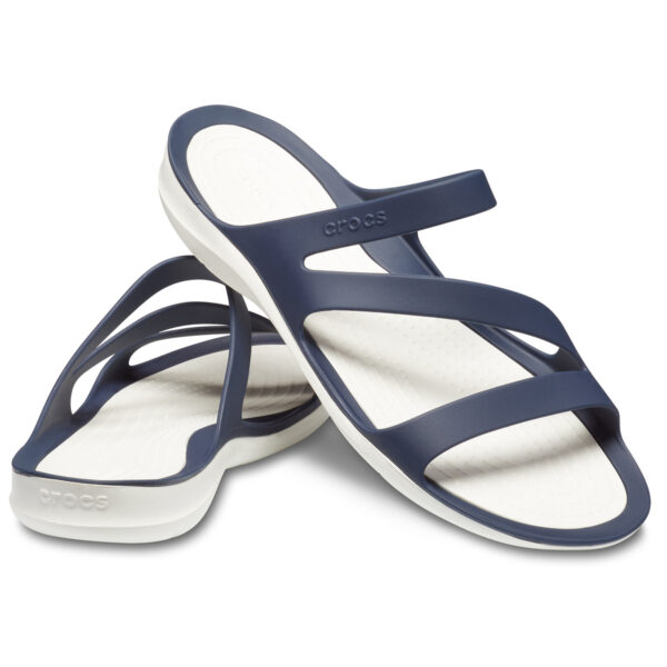 Crocs Swiftwater Sandal Kadın Lacivert Beyaz Terlik 203998-462 - Görsel 2