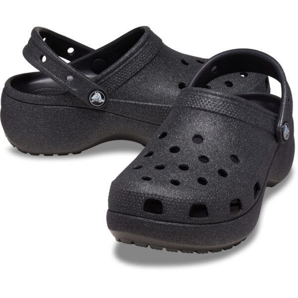 Crocs Classic Platform Glitter ClogW Siyah Kadın Spor Terlik 207241-001 - Görsel 3
