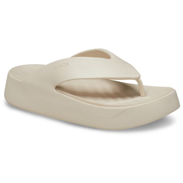 Crocs Getaway Platform Flip Kadın Krem Parmak Arası Dolgu Topuk Terlik 209410-160 - Görsel 7
