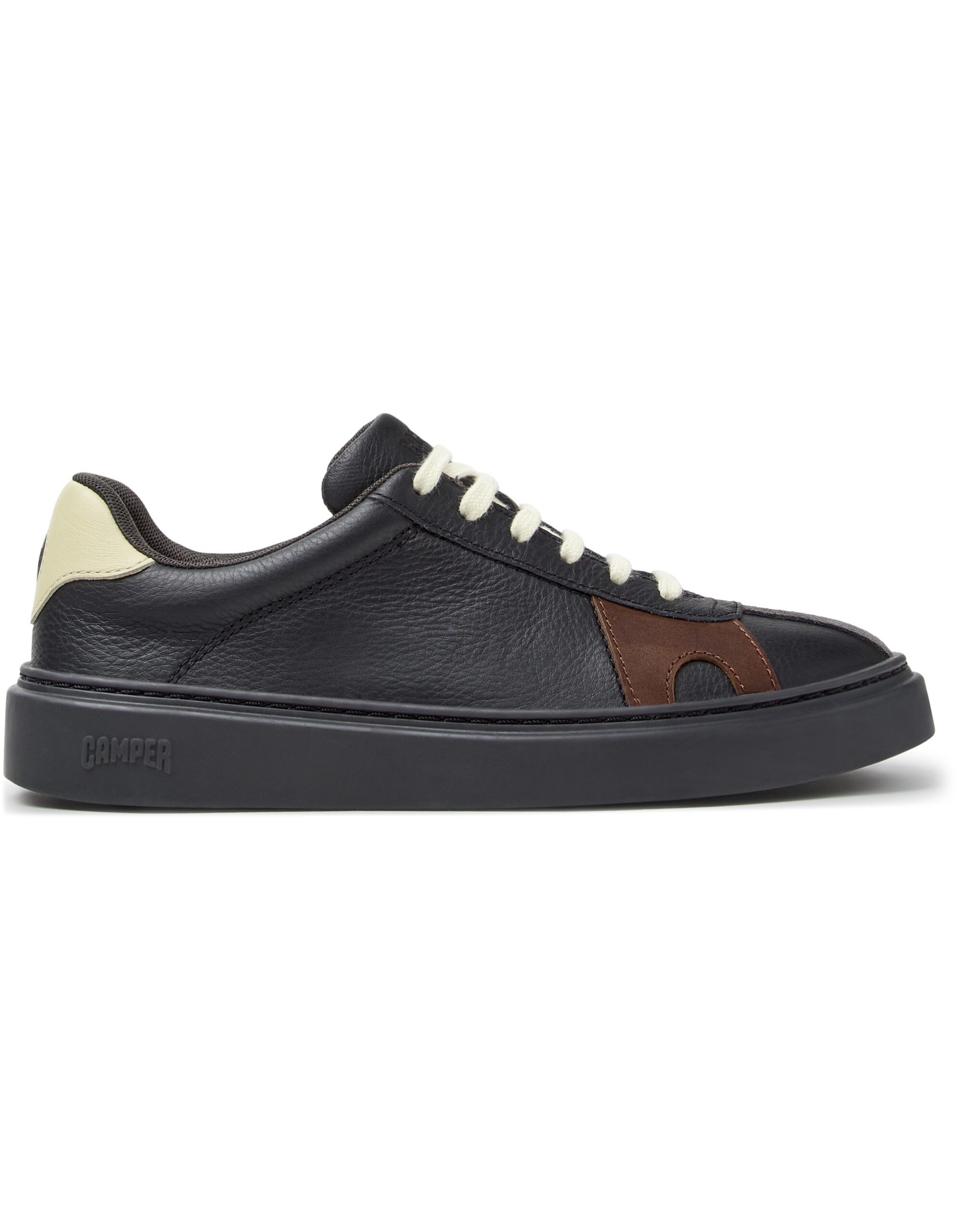 k201909-006-colorphotos-k201909-006-0001.jpg Camper Twins Kadın Siyah Spor Ayakkabı Sneaker K201909-006 - Görsel 1