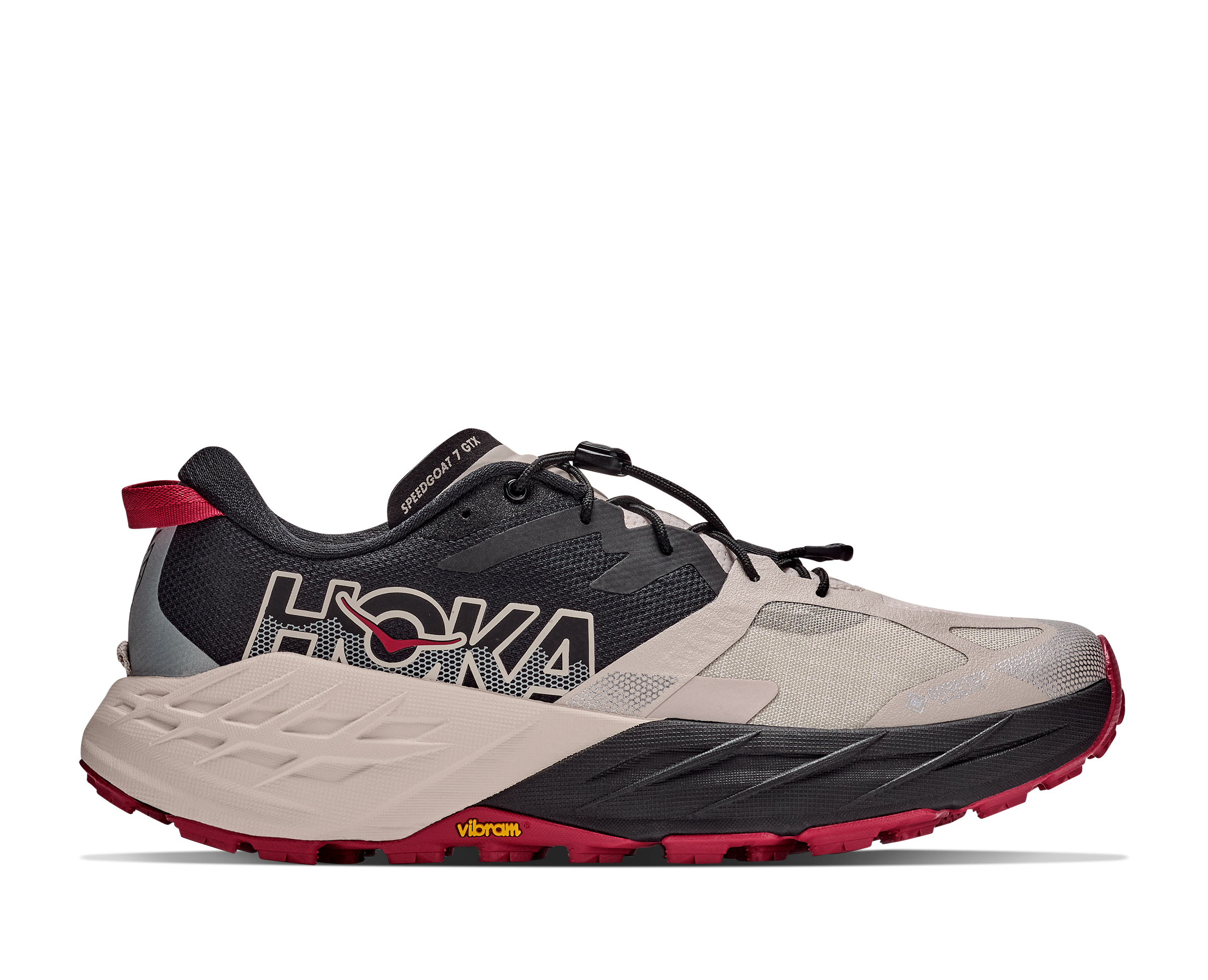 1176674-bkrv-colorphotos-1176674-bkrv-0252-png.png Hoka Speedgoat 7 GTX Traıl Run Erkek Bej Siyah Su Geçirmez Koşu Ayakkabısı 1176674-BKRV - Görsel 1